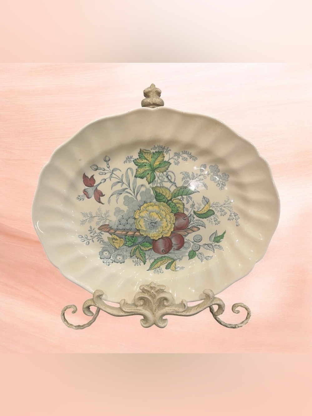 Vintage 1932 Royal Doulton The Kirkwood Scalloped Large Serving Tray Platter